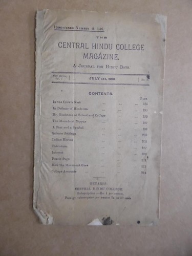 1901 central hindu college - 1901,