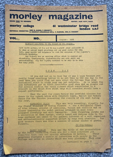 Morley college magazine 61 - morley,